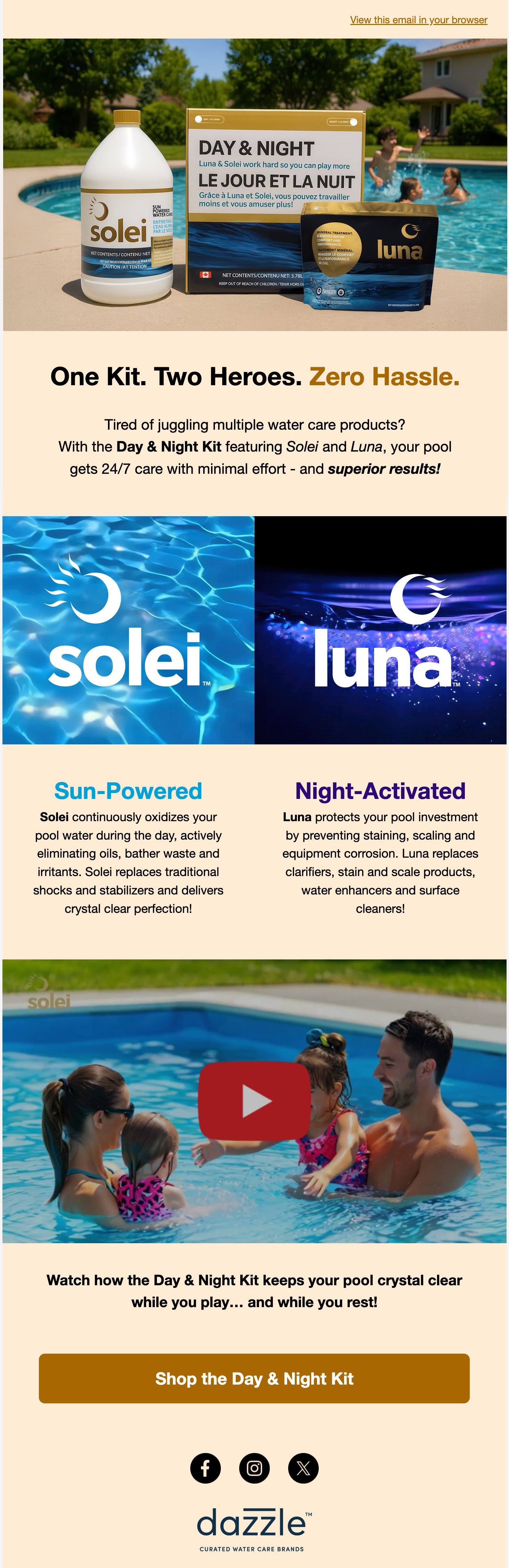 Day & Night email campaign screenshot