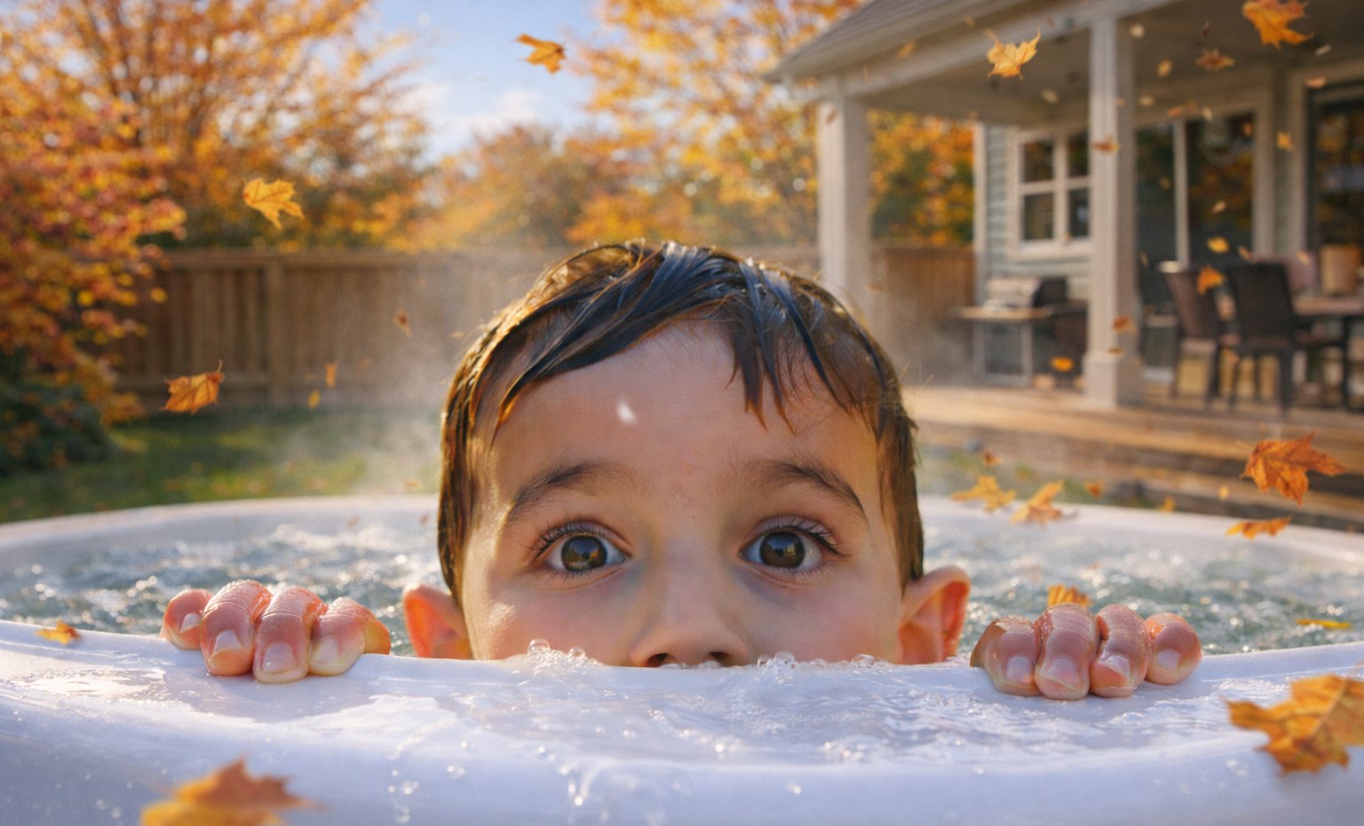Lost Customers &mdash; Fall &mdash; Seasonal imagery for a hot tub customer win-back campaign