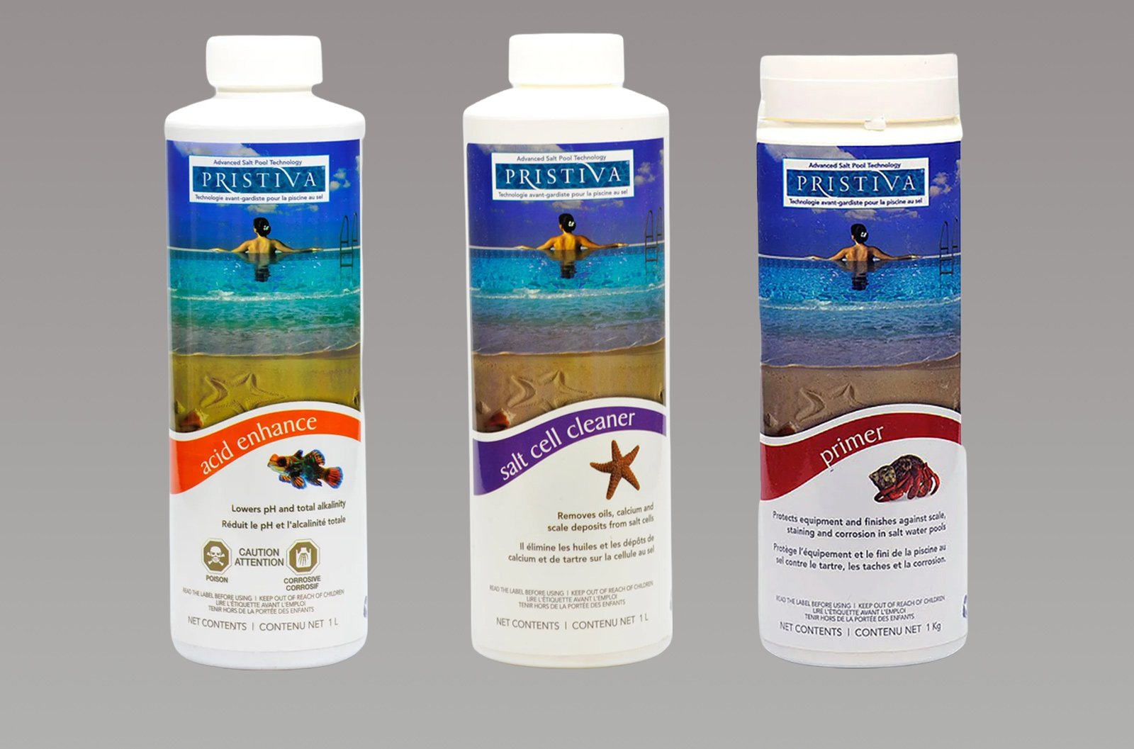 Packaging before the redesign &mdash; busy photo labels