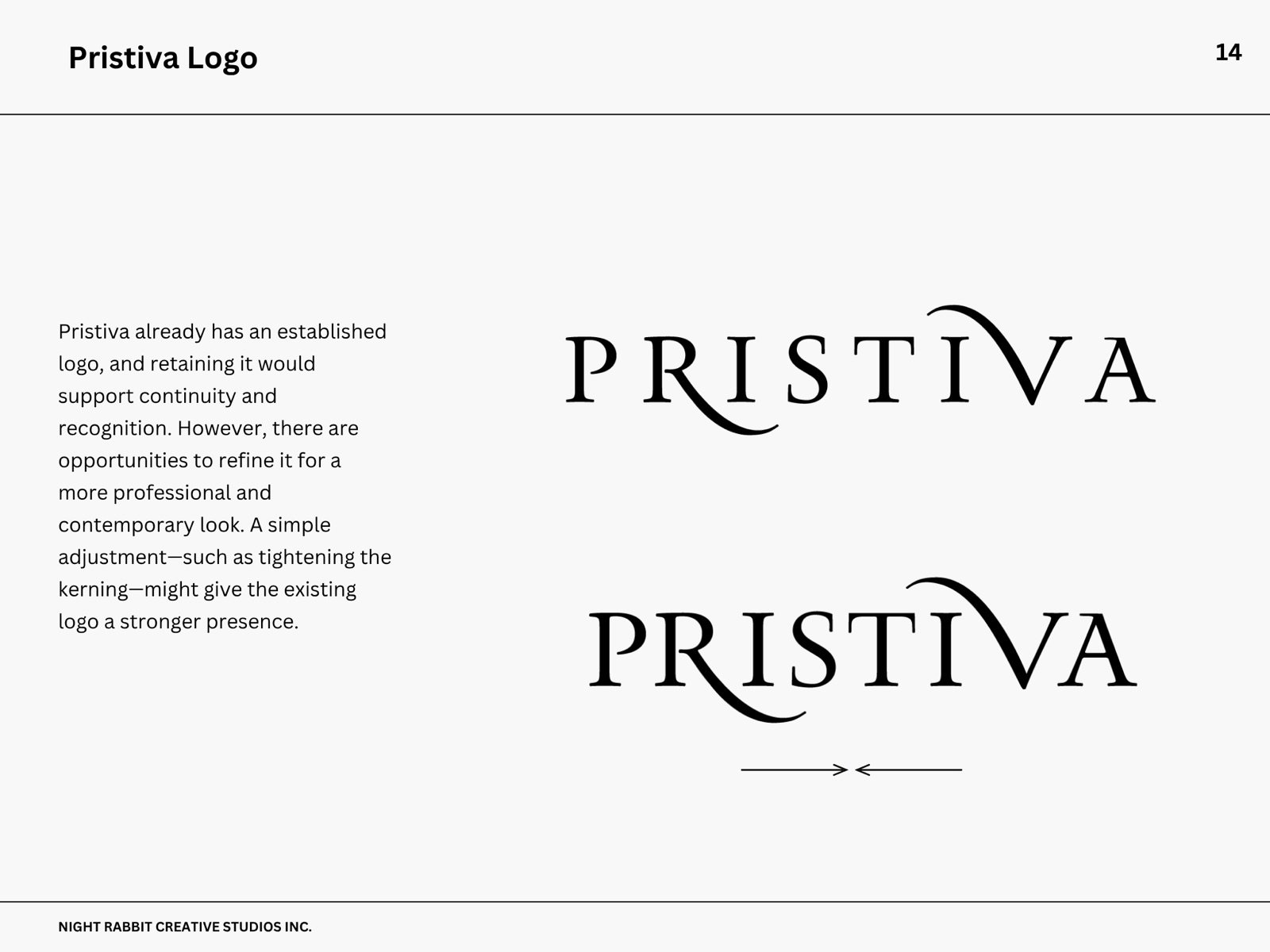 Packaging rebrand deck &mdash; slide 9 of 16