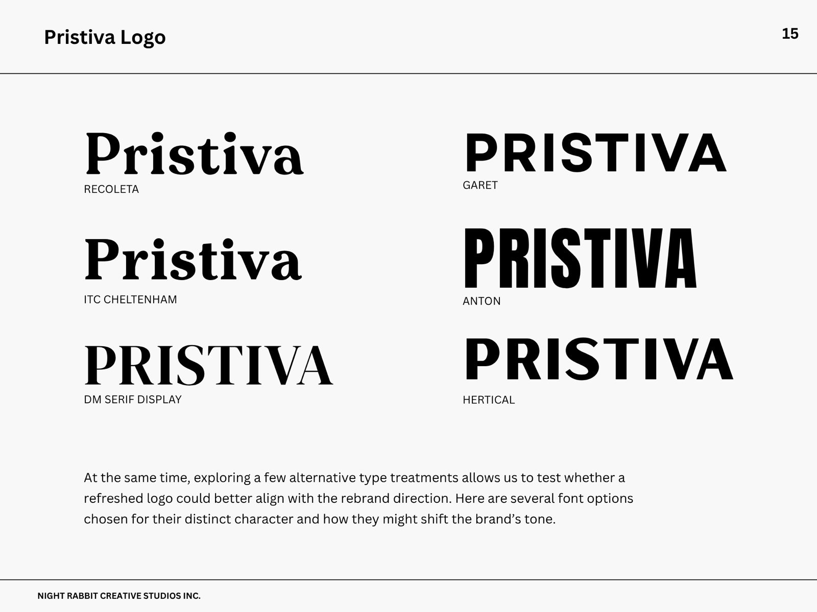 Packaging rebrand deck &mdash; slide 10 of 16