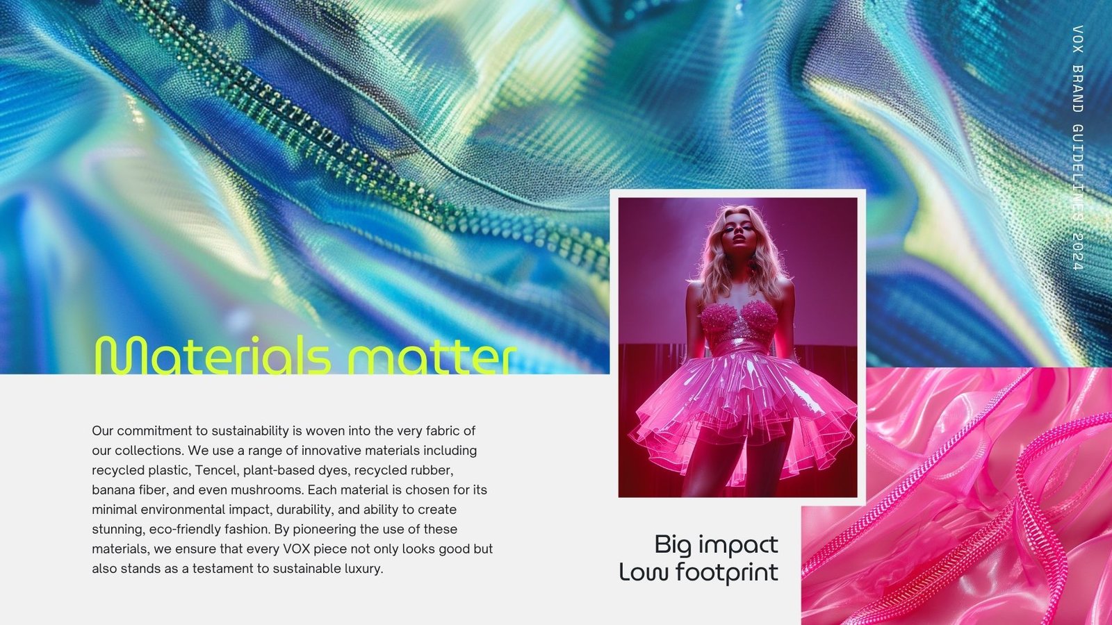 VOX Couture brand deck &mdash; slide 6 of 21