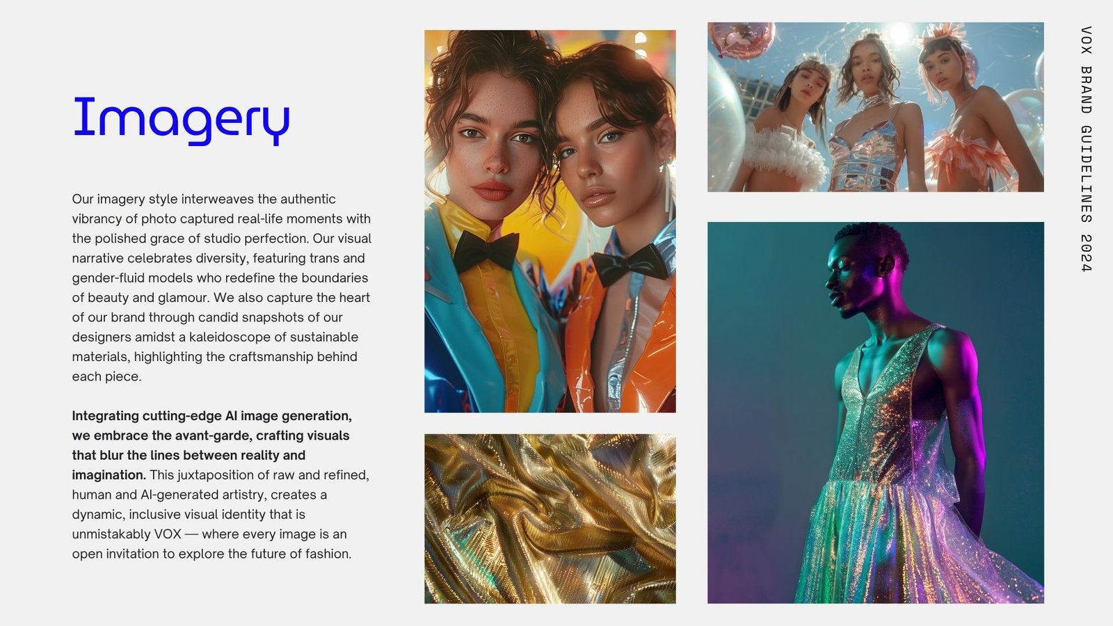 VOX Couture brand deck &mdash; slide 14 of 21