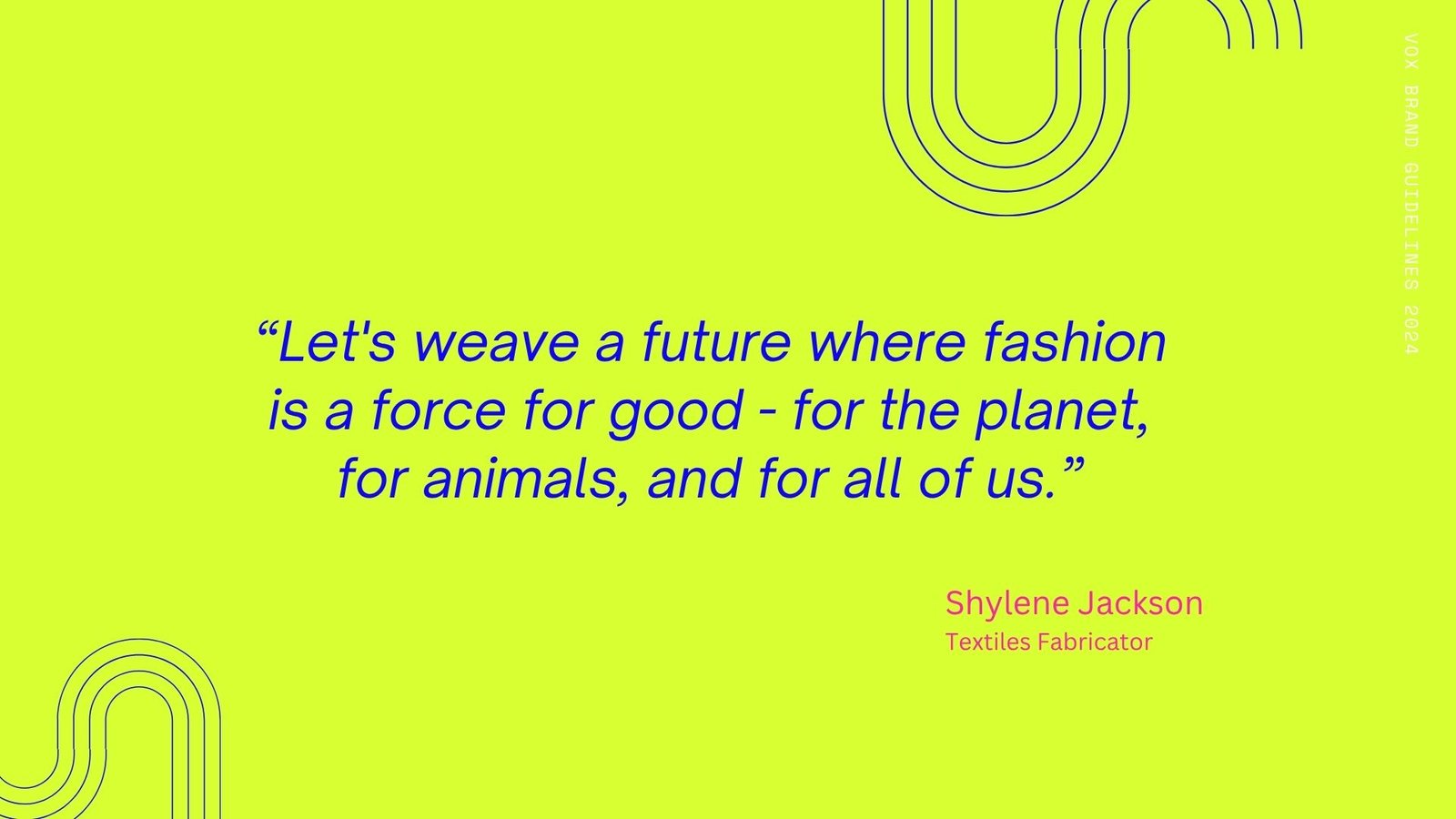 VOX Couture brand deck &mdash; slide 18 of 21